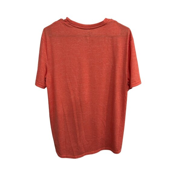 Russell Mens Wild Paprika Heather Training Fit Shirt M Freshforce Dri-Power 360 - Picture 2 of 10